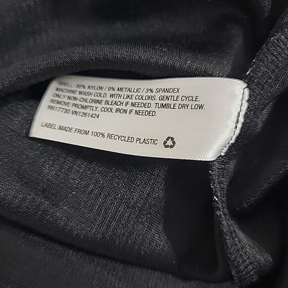 Wild Fable Women’s M Jumpsuit V-Neck Wrap Sparkly Rainbow Metallic Shimmer - Picture 9 of 11